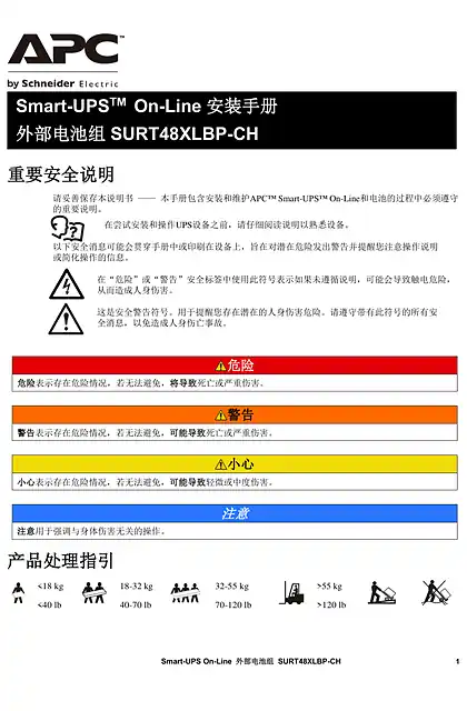 schneider施耐德外部電池組 SURT48XLBP-CH